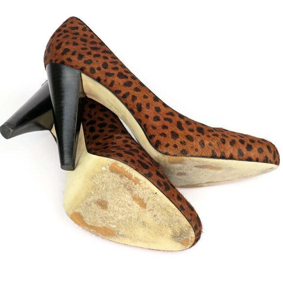 Banana Republic Leopard Calf Hair Leather 4" Heels - Picture 4 of 4